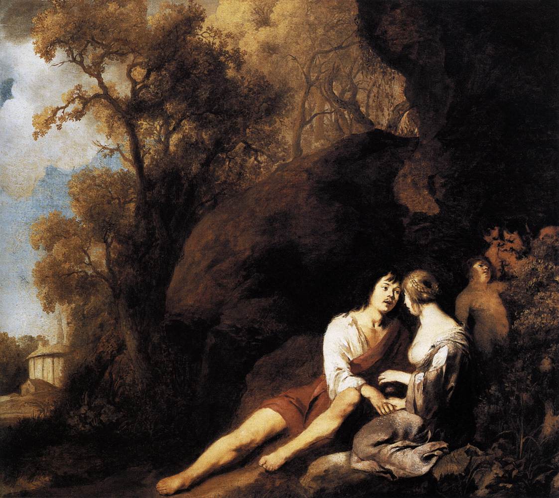 Amorous Couple In A Landscape by Peter Lely
